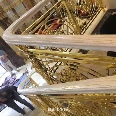 雕花銅樓梯扶手設計圖案得到業界認同